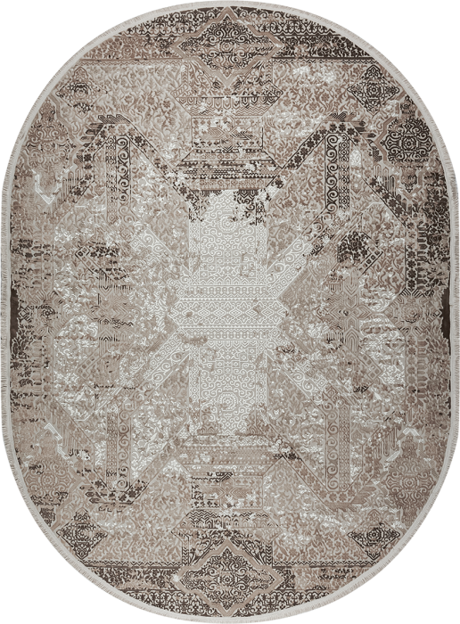 Ковер 36950A oval BEIGE / BROWN