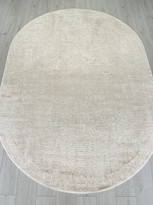 Ковер 02477F - BEIGE / GOLF - Овал - коллекция SAFARI