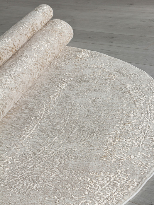 Ковер 02477F - BEIGE / GOLF - Овал - коллекция SAFARI