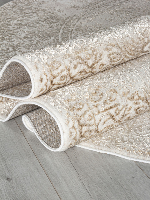 Ковер 02477F - BEIGE / GOLF - Овал - коллекция SAFARI