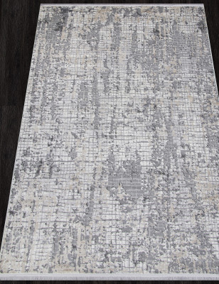 Ковер 23539A - GREY / CREAM - Прямоугольник - коллекция ALANYA