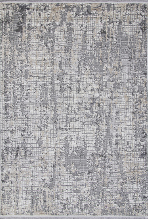Ковер 23539A - GREY / CREAM - Прямоугольник - коллекция ALANYA