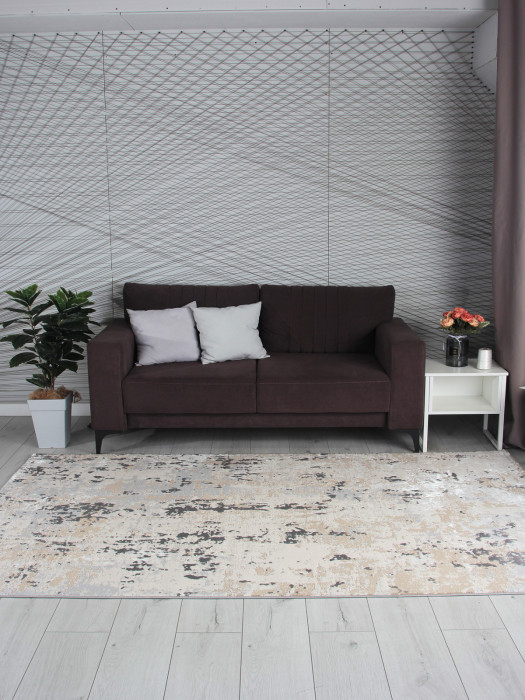 Ковер 5575A - S.BEIGE / P.WHITE - Прямоугольник - коллекция AMELI