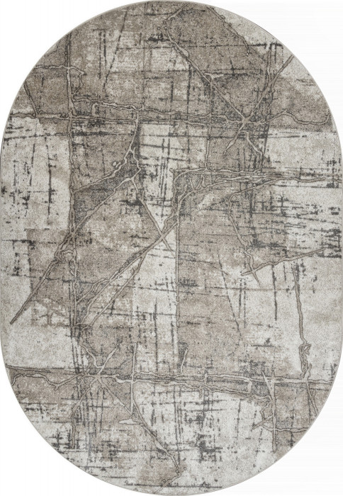 Ковер F160 - BEIGE - Овал - коллекция TORNADO