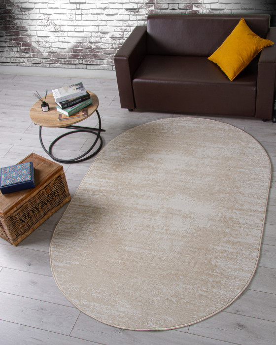 Ковер F270 - BEIGE - Овал - коллекция CUBA