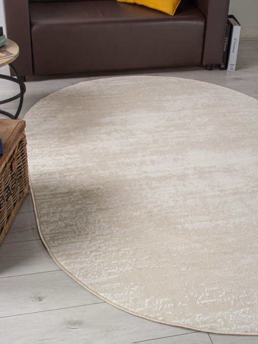Ковер F270 - BEIGE - Овал - коллекция CUBA