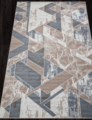 Ковер F354 - BEIGE-BLUE - Прямоугольник - коллекция SIERRA