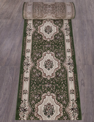 Ковер D017 - GREEN - Дорожка - коллекция GAVANA