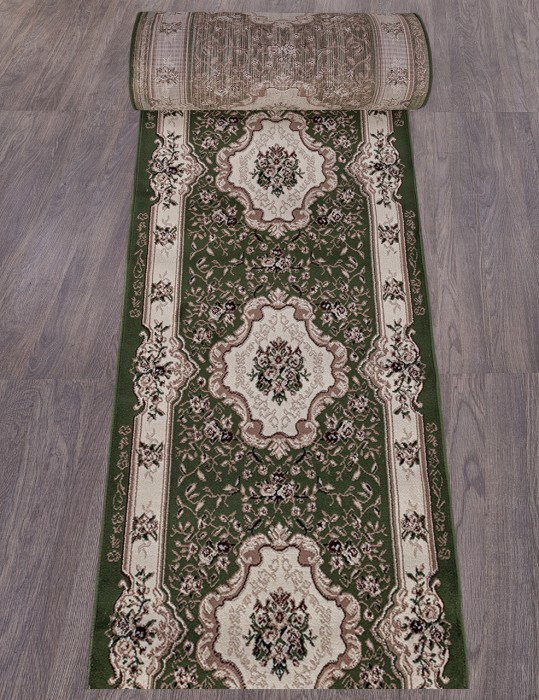 Ковер D017 - GREEN - Дорожка - коллекция GAVANA