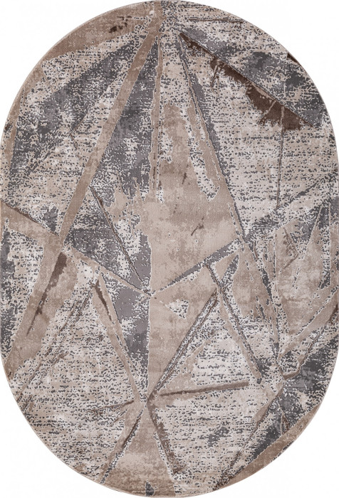 Ковер 04022C - GREY / BROWN - Овал - коллекция ARMINA