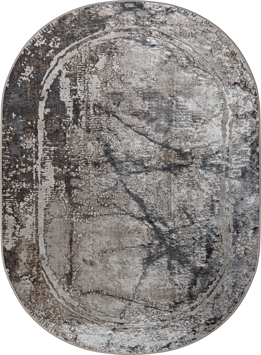 Ковер 38557A oval GREY FLS / BEIGE FLS
