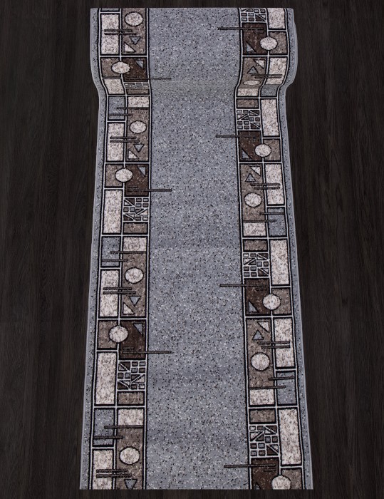 Ковер ALBINA 3 - BLUE-BROWN 2 - Дорожка - коллекция SIERRA