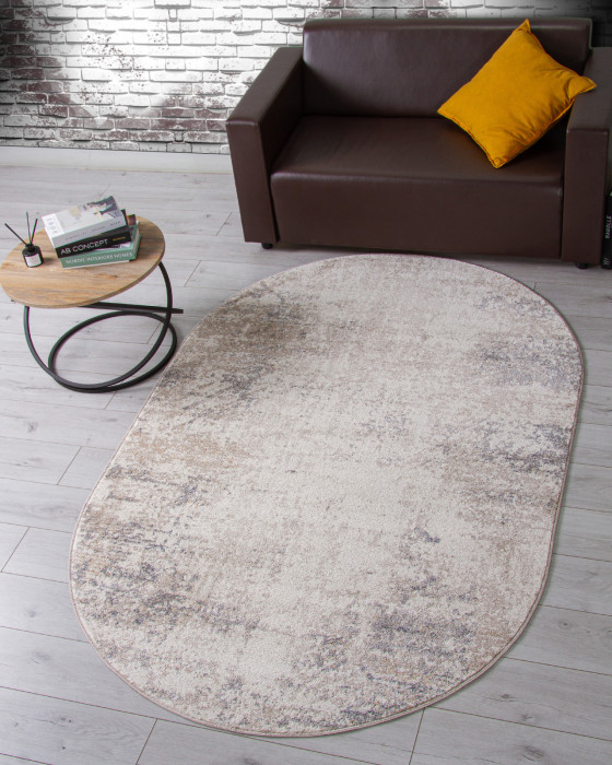 Ковер F161 - BEIGE - Овал - коллекция TORNADO