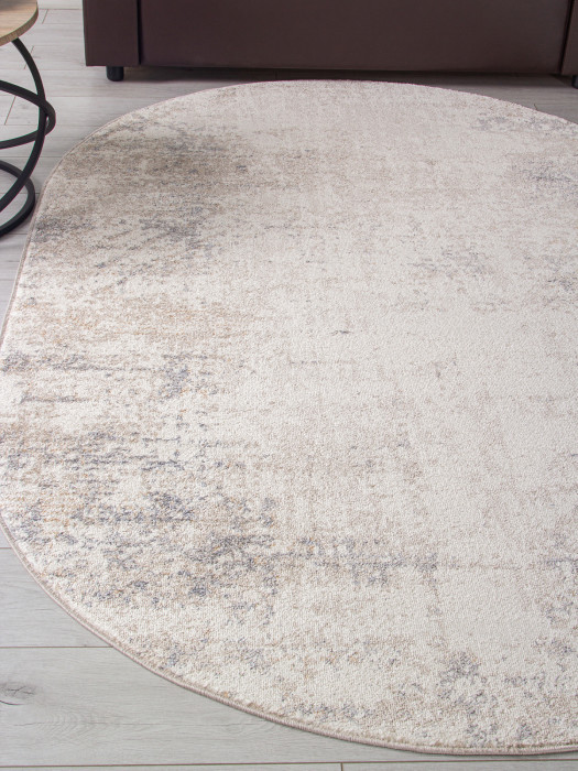 Ковер F161 - BEIGE - Овал - коллекция TORNADO