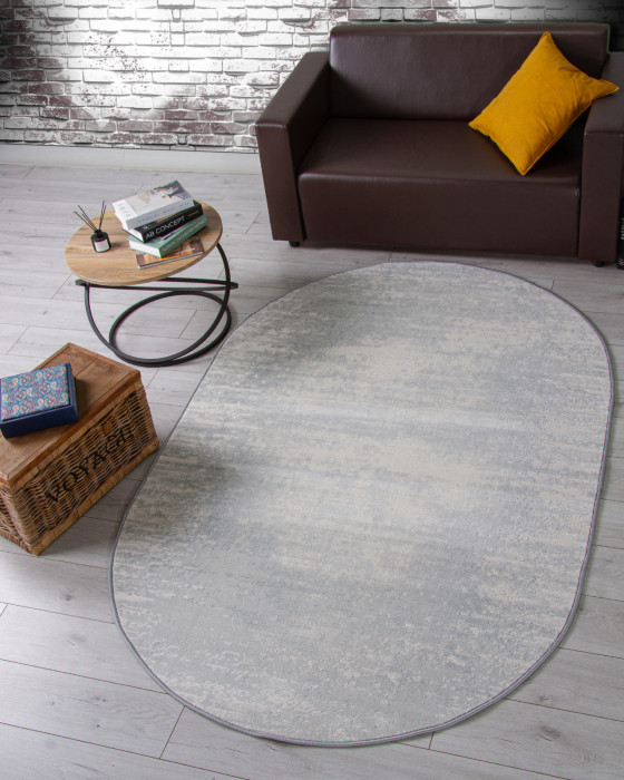 Ковер F270 - BLUE - Овал - коллекция CUBA