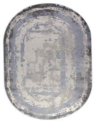 Ковер 36897J oval BLUE / GREY