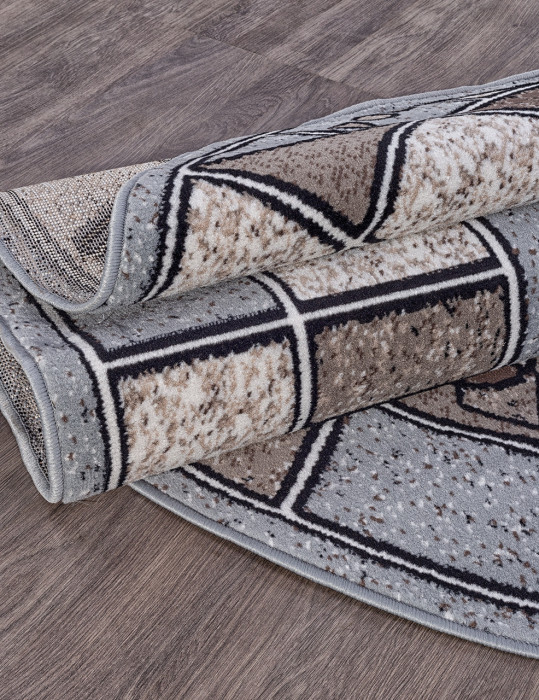 Ковер ALBINA 3 - BLUE-BROWN 2 - Овал - коллекция SIERRA