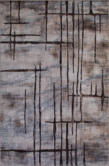 Ковер D717 - BEIGE-BLUE - Прямоугольник - коллекция SIERRA