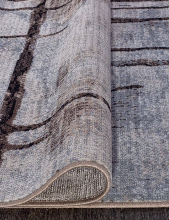 Ковер D717 - BEIGE-BLUE - Прямоугольник - коллекция SIERRA