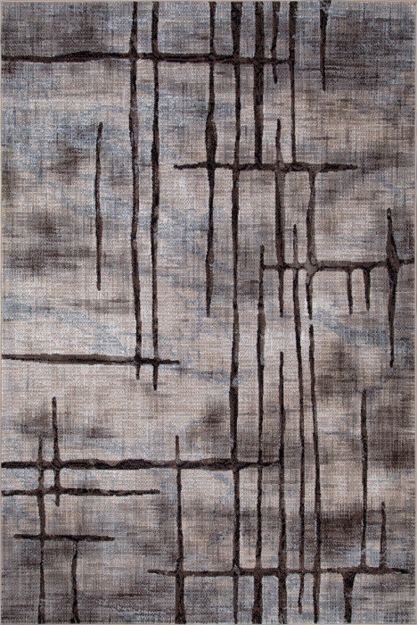 Ковер D717 - BEIGE-BLUE 2 - Прямоугольник - коллекция SIERRA