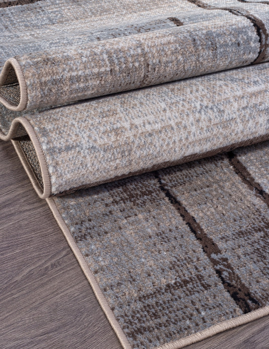 Ковер D717 - BEIGE-BLUE 2 - Прямоугольник - коллекция SIERRA