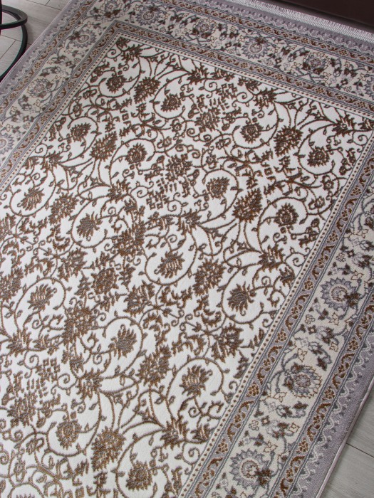 Ковер F608 - GRAY-GREEN - Прямоугольник - коллекция HALIF