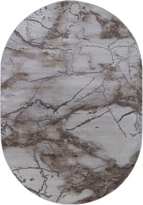 Ковер 3270 - GRAY-BEIGE - Овал - коллекция GRAFF