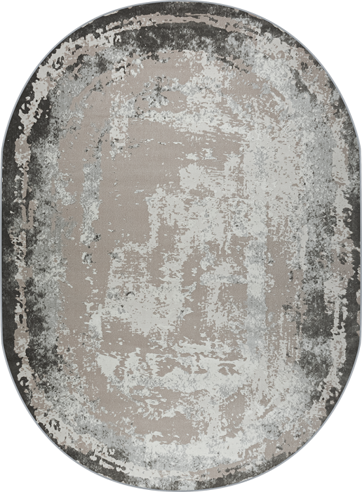 Ковер 36897J oval L.GREY / GREY