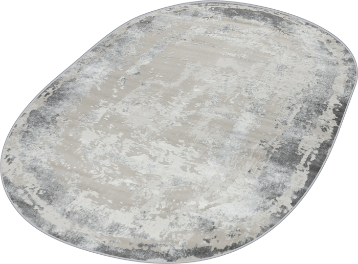 Ковер 36897J oval L.GREY / GREY