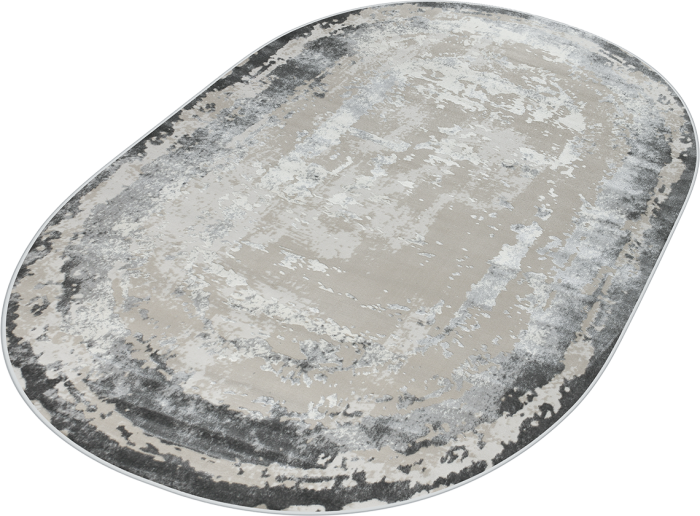Ковер 36897J oval L.GREY / GREY