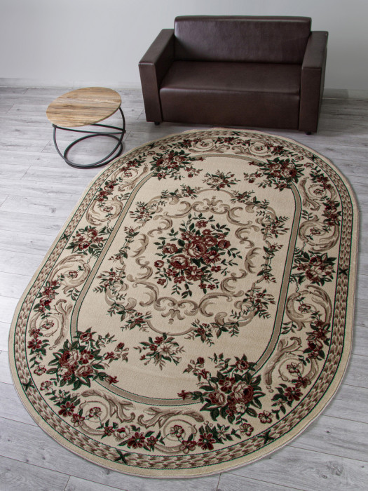 Ковер D057 - CREAM - Овал - коллекция COLIZEY
