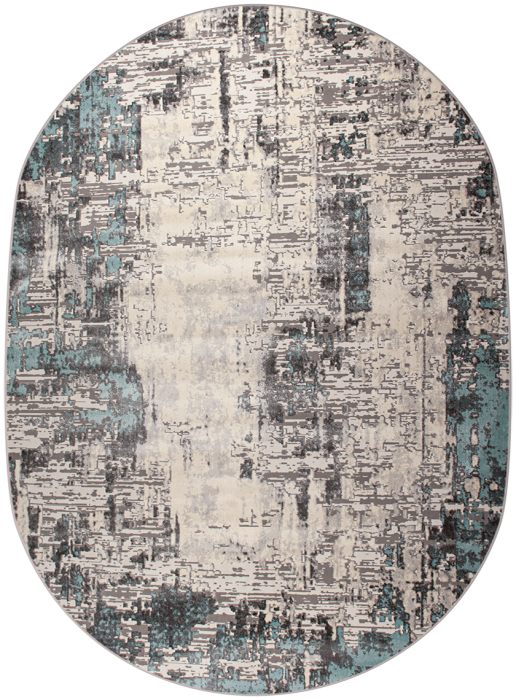 Ковер 36965X oval GREY / BLUE