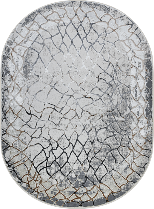 Ковер 37888A oval GREY FLS / BEIGE FLS
