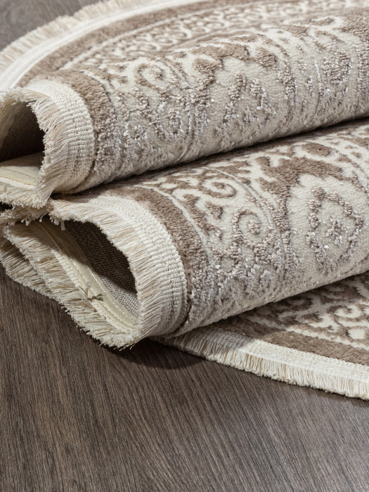 Ковер 26468A - CREAM / D.BEIGE - Овал - коллекция MARMARIS