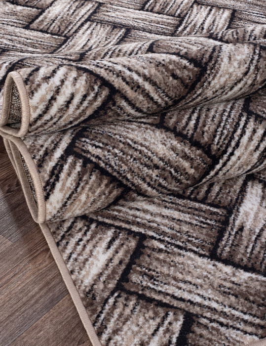 Ковер D723 - BEIGE-BROWN 2 - Прямоугольник - коллекция SIERRA