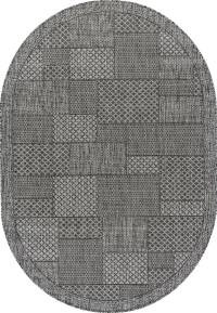 Ковер KAIR ( КАИР) S148- DARK GRAY ( Овал )