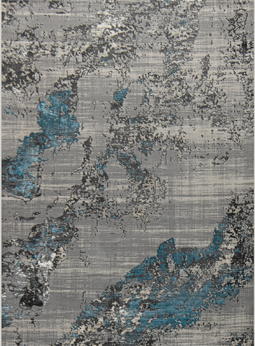 Ковер 38637A stan BLUE FLS / GREY FLS