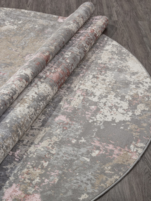 Ковер F163 - BEIGE-PINK - Овал - коллекция LIMAN