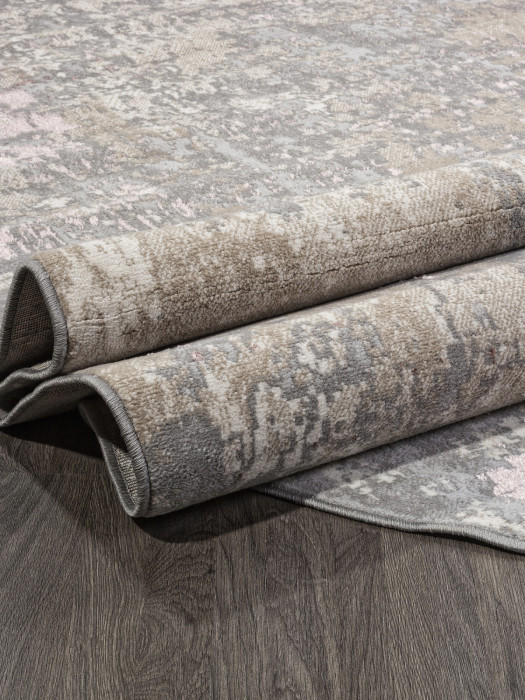 Ковер F163 - BEIGE-PINK - Овал - коллекция LIMAN