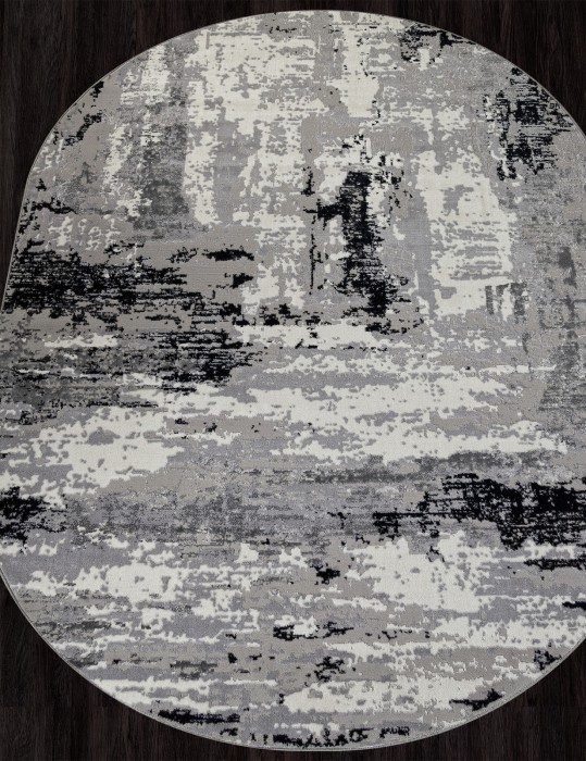 Ковер F279 - DARK GRAY - Овал - коллекция PALERMO