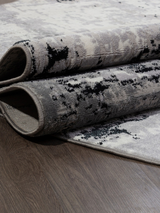 Ковер F279 - DARK GRAY - Овал - коллекция PALERMO