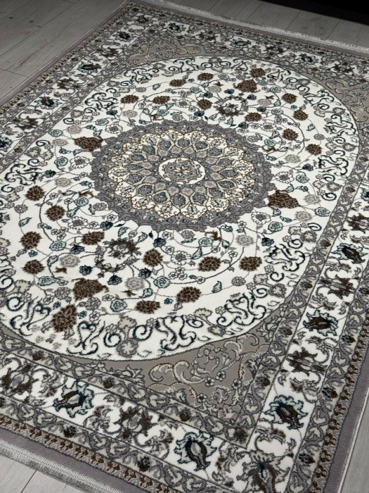 Ковер F611 - GRAY-BLUE - Прямоугольник - коллекция HALIF