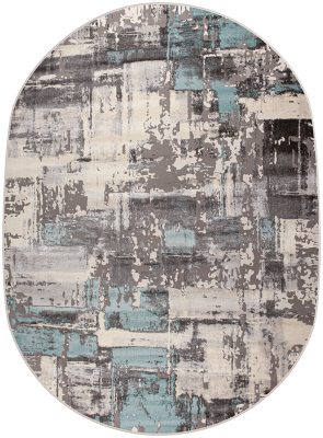 Ковер 36966X oval GREY / BLUE