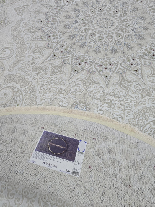 Ковер 38650A oval WHITE / WHITE