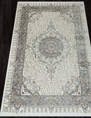Ковер 06066A - GREY FDY / CREAM HB - Прямоугольник - коллекция SAHARA