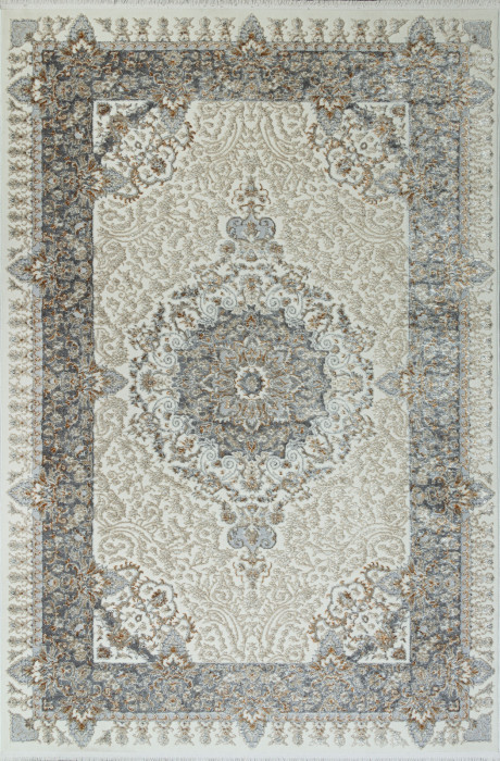 Ковер 06066A - GREY FDY / CREAM HB - Прямоугольник - коллекция SAHARA