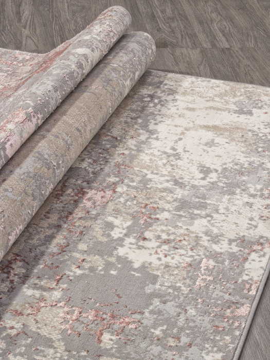 Ковер F163 - BEIGE-PINK - Прямоугольник - коллекция LIMAN