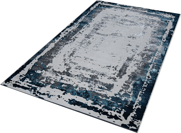 Ковер 36897J r BLUE FLS / L.GREY