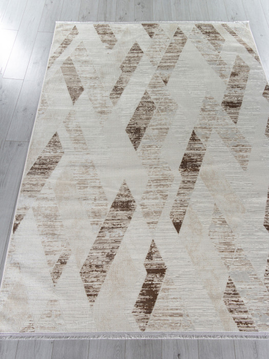 Ковер 33162A - CREAM / WHITE - Прямоугольник - коллекция SHINE