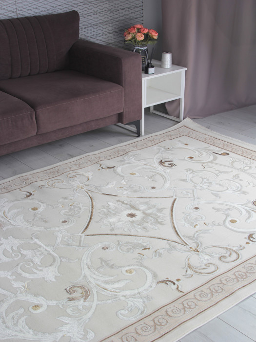 Ковер B269A - CREAM / CREAM FDY - Прямоугольник - коллекция ZARINA